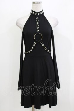 画像1: KILL STAR / HELTER LONG SLEEVE DRESS XS ブラック H-26-03-22-078-SL-OP-KB-ZH