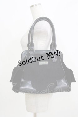 画像1: KILL STAR / ベルベットハンドバッグ  黒 H-26-03-22-079-SL-BG-AK-ZH