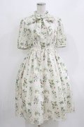 Melody BasKet / 植物図鑑ボウタイワンピース M アイボリー H-26-03-22-013-LO-OP-KB-ZH