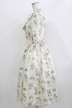 画像2: Melody BasKet / 植物図鑑ボウタイワンピース M アイボリー H-26-03-22-013-LO-OP-KB-ZH