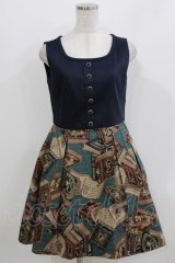 Jane Marple / フェアリーテイルBOOKビスチェドレス  ネイビー H-26-03-22-014-JM-OP-KB-ZH