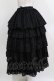 画像2: MARBLE / 5段フリルロングボリュームスカート  黒/ラメシャギー H-26-03-22-002-GO-SK-KB-ZH (2)