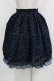 画像3: EXCENTRIQUE / フロッキーダブルスカート  ブラック×ネイビー H-26-03-22-016-EL-SK-KB-ZH (3)