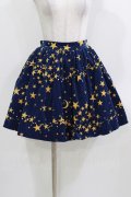 MILK / Twinkleスカート  ナイトブルー×ゴールド H-26-03-22-017-ML-SK-KB-ZH