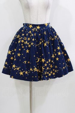画像1: MILK / Twinkleスカート  ナイトブルー×ゴールド H-26-03-22-017-ML-SK-KB-ZH