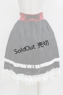 画像3: ATELIER PIERROT / Hidden Love in Requiem レクイエムに秘める愛スカート  黒×赤 H-26-03-22-018-EL-SK-AK-ZH