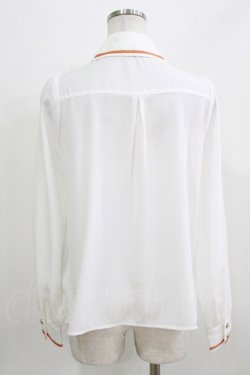 画像3: Amavel / Message Stripeクロスタイシャツブラウス Free オフ/オレンジ H-26-03-23-029-CA-BL-NS-ZH