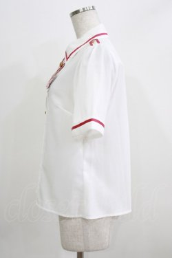 画像2: Amavel / Message Stripeクロスタイシャツブラウス Free オフ/ピンク H-26-03-23-032-CA-BL-NS-ZH