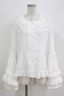画像1: 幽三巷（海外ロリータブランド） / 姫袖ブラウス 2XL 白 H-26-03-23-034-PU-BL-NS-ZH