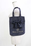 Maison de FLEUR / 2Wayリボンバッグ/MOOK本付録  ネイビー H-26-03-23-037-LO-BG-NS-ZH