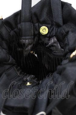 画像3: Maison de FLEUR / チュールパール2Wayギャザートートバッグ  ブラック H-26-03-23-038-LO-BG-NS-ZH