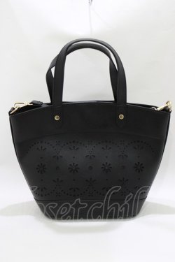 画像2: m petit by misako / AMハナパンチング2WAYバッグ  ブラック H-26-03-23-043-LO-BG-NS-ZH