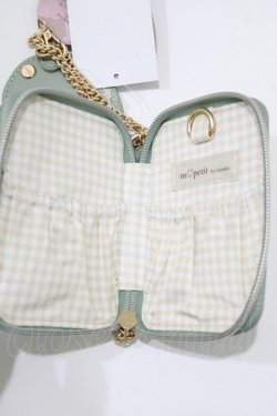 画像2: m petit by misako / AMハートミラーツキポーチ  ミント H-26-03-23-051-LO-ZA-NS-ZH