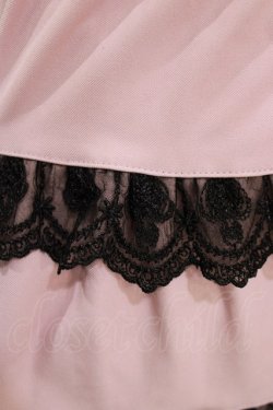 画像4: DearMyLove / ミルフィーユフリルスカート mini L ピンク/ブラック H-26-03-23-004-0-SK-NS-ZH