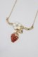 画像1: m petit by misako / AMイチゴビジューネックレス  ゴールド H-26-03-23-067-LO-AC-NS-ZH (1)