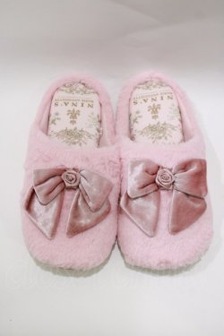 画像1: m petit by misako / ルームシューズ Free ピンク H-26-03-23-068-LO-SH-NS-ZH