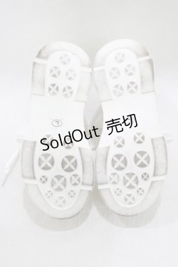 画像4: Amavel / 厚底フリルスニーカー L/24cm~24.5cm 白 H-26-03-23-073-CA-SH-NS-ZH