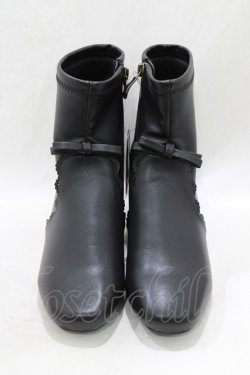 画像1: m petit by misako / TT*AMPUリボンSBT L ブラック H-26-03-23-077-LO-SH-NS-ZH