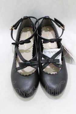 画像1: m petit by misako / AMリボンストラップPPS L ブラック H-26-03-23-080-LO-SH-NS-ZH