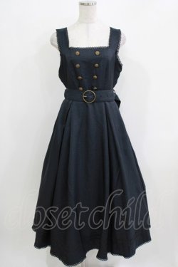 画像1: Kurumi Collaboration / マリンアカデミアジャンパースカート L ネイビー H-26-03-23-008-GO-OP-NS-ZH