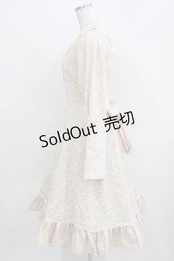 画像2: Eri Aino's collaboration / 配色花柄ジャカードワンピース L 生成り H-26-03-23-009-PU-OP-NS-ZH