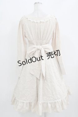 画像3: Eri Aino's collaboration / 配色花柄ジャカードワンピース L 生成り H-26-03-23-009-PU-OP-NS-ZH