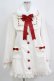 画像1: To Alice / いちごホイップヨーク切り替えコート S オフ/レッド H-26-03-23-017-LO-CO-NS-ZH (1)