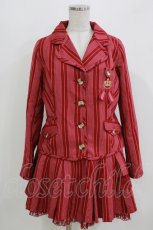 画像1: Angelic Pretty / Chelseaレジメンジャケット+Chelseaレジメンスカート Free ワイン H-26-03-23-018-AP-OP-NS-ZH (1)