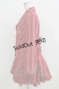 画像2: Angelic Pretty / Chelseaレジメンジャケット+Chelseaレジメンスカート Free ワイン H-26-03-23-018-AP-OP-NS-ZH