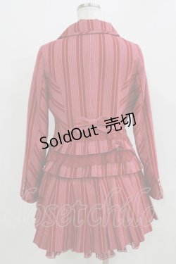 画像3: Angelic Pretty / Chelseaレジメンジャケット+Chelseaレジメンスカート Free ワイン H-26-03-23-018-AP-OP-NS-ZH