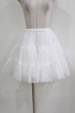 画像1: Wunderwelt / オリジナルふわふわパニエ Free 白 H-26-03-23-024-EL-SK-NS-ZH