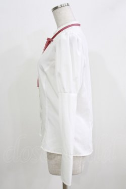 画像2: Kurumi Collaboration / KRデシンジゴスリブラウス L 白 H-26-03-23-025-GO-BL-NS-ZH