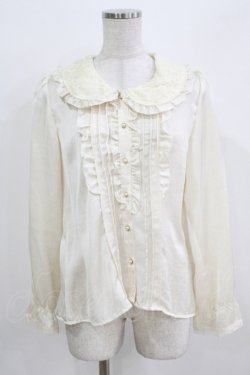 画像1: Amavel / レース襟ブラウス Free 生成り H-26-03-23-026-CA-BL-NS-ZH