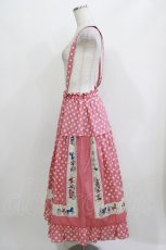 画像2: Jane Marple / Polka dots parade suspenders skirt  ピンク H-26-03-24-026-JM-SK-KB-ZH (2)