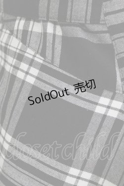 画像4: PEACE NOW / イレギュラーチェックスカート  ブラック H-26-03-24-031-PU-SK-KB-ZH