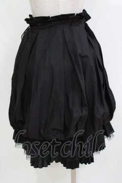 画像3: Ozz oneste / プリーツフリルバルーンスカート  ブラック H-26-03-24-032-OO-SK-KB-ZH