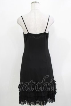 画像3: Ozz oneste / レースフリルインナーキャミワンピース  ブラック H-26-03-24-033-OO-OP-KB-ZH
