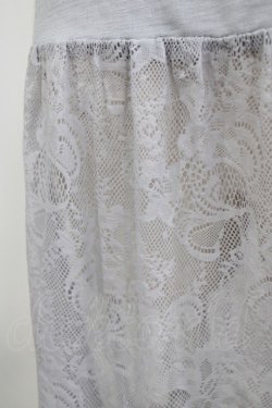 画像4: OZZ ANGELO / レース切替キャミワンピース  グレー H-26-03-24-034-OO-OP-KB-ZH