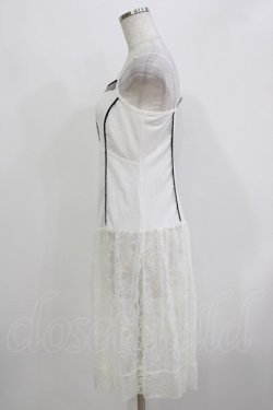 画像2: OZZ ANGELO / レース切替キャミワンピース  オフホワイト H-26-03-24-035-OO-OP-KB-ZH