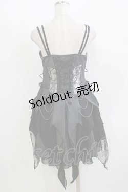 画像3: Ozz oneste / Garden of Fallen Angelビスチェワンピース  ブラック H-26-03-24-036-OO-OP-KB-ZH