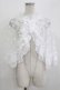 画像1: MARBLE / レースフリルケープ  ホワイト H-26-03-24-038-GO-JA-KB-ZH (1)