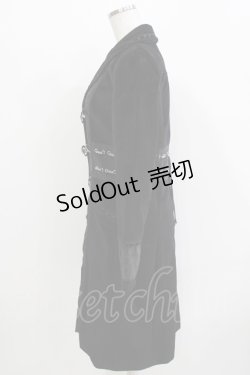 画像2: Rozen Kavalier / リブ切替別珍コート  ブラック H-26-03-24-039-OO-CO-KB-ZH