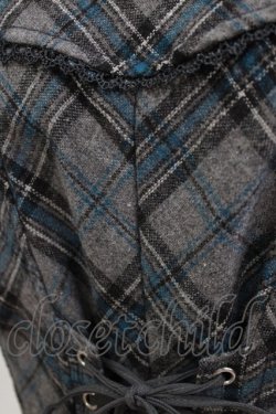 画像4: Ozz Croce / 薔薇刺繍チェック切替ベスト  グレー H-26-03-24-042-OO-TO-KB-ZH