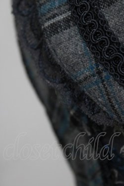 画像5: Ozz Croce / 薔薇刺繍チェック切替ベスト  グレー H-26-03-24-042-OO-TO-KB-ZH