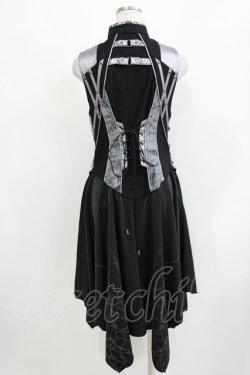 画像3: Ozz Croce / オーバー付きベスト  ブラック×シルバー H-26-03-24-043-OO-TO-KB-ZH