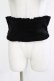画像1: BPN / 別珍ショートコルセットベルト  黒 H-26-03-24-045-GO-ZA-KB-ZH (1)