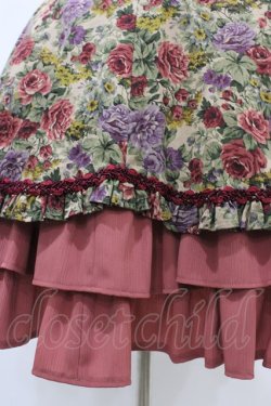 画像5: Victorian maiden / フォレストローズスカート Free グレイベージュ×コーラルレッド Gray Beige x Coral Red H-26-03-24-1027-CL-SK-NS-ZH