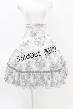 画像1: Victorian maiden / ロココブーケバッスルスカート Free ロココブラック / Rococo Black H-26-03-24-1028-CL-SK-NS-ZH