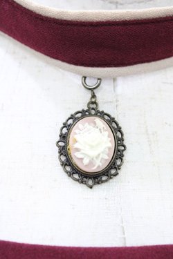 画像3: an another angelus / カメオ付きワンピース Free Bordeaux H-26-03-24-1033-CA-OP-NS-ZH