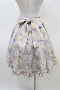 画像2: axes femme kawaii / クラシックブーケ柄スカート M 生成り H-26-03-24-1041-AX-SK-NS-ZH